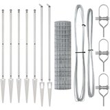 Euro Ograda s 7 Šiljaka 1.4x10 m Galvanizirani čelik | shoptok.hr