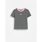 Reserved Rebrasta majica kratkih rukava s vezom - crno | shoptok.hr