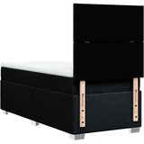  Krevet s oprugama i madracem crni 90x200 cm od tkanine | shoptok.hr