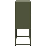  Visoka komoda maslinastozeleni 68,5x38,5x107 cm čelična | shoptok.hr