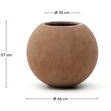 Kave Home Betonska ukrasna tegla za cvijeće ø 66 cm Solna – | shoptok.hr