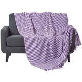 HOMESCAPES Vijolična odeja iz 100-odstotnega bombaža, 255 cmx360 cm, (20749930) | Shoptok.si