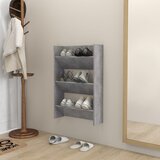 vidaXL Zidni ormarić za cipele siva boja betona 60x18x90 cm od iverice Cijene