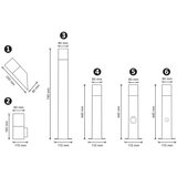  Spoljna lampa sa senzorom NEW YORK 1xE27/12W/230V IP44 44 cm antracit | Eponuda.com