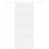  Klizna vrata ORKDAL 83 x 202 cm Masivna borovina Bijela | shoptok.hr