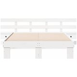  Krevetna konstrukcija Bijelo 120 x 200 cm Čvrsto borovo drvo | shoptok.hr