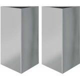  Vrtne sadilice 2kom trokutasta 50x43x75 cm od pocinčanog čelika | shoptok.hr