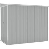 Zidno vrtno spremište sivo 118 x 194 x 178 cm pocinčani čelik | Eponuda.com