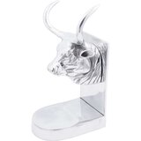 vidaXL držači za knjige u obliku bika Set od 2 Srebrna Aluminij | shoptok.hr