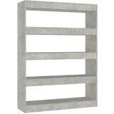 Maison Chic Knjižna omara - Knjižni regal betonsko siva 100x30x135 cm, (21723365) Cene