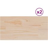  Stolne ploče 2 kom 60x30x2,5 cm od masivne borovine pravokutne | shoptok.hr