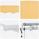  Povlačivi tende Pijesak 300 x 250 cm Poliester | shoptok.hr