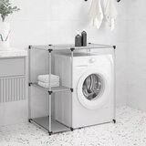  Stalak za pohranu iznad perilice sivi 87x55x90,5 cm željezni | Eponuda.com