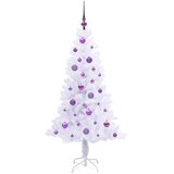  Umjetno božićno drvce s stalakom Bijelo 150 cm PVC i čelik | shoptok.hr