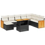  The Living Store Vrtna sedežna garnitura 9-delna z blazinami črn poli ratan - Vrtna Sedežna Garniture, (21447055) | Shoptok.si