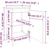  Noćni ormarići 2 kom boja hrasta 40x35x70 cm konstruirano drvo | shoptok.hr