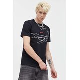 Hugo Bombažna kratka majica črna barva | Shoptok.si