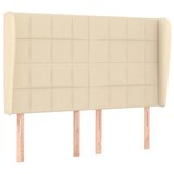 vidaXL Vzglavje z ušesi krem 147x23x118/128 cm blago, (20952713) Cene