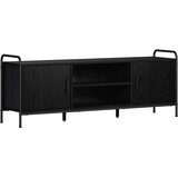  TV ormar 133 x 33 x 50 cm Crni hrast Konstruirano drvo | shoptok.hr