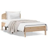  Posteljni okvir z vzglavjem 100x200 cm trdna borovina Cene