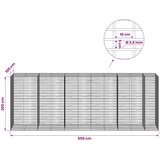 Gabion s žicom debljine 3,5 mm i mrežom 5x10 cm 550x100x200 cm Slike