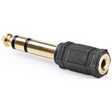 Nedis CAGP23930BKG, Stereo audio adapter, 6,35 mm muški, 3,5 mm ženski, pozlaceni, ravni, ABS, crni 1kom | Eponuda.com