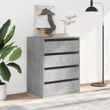  Kutna komoda s ladicama siva boja betona 60x41x76 cm drveni | shoptok.hr