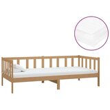 Dnevni ležaj s madracem 90x200 cm boja meda od masivne borovine | shoptok.hr