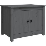 Maison Chic Klubska mizica - kavna mizica - Nizka mizica siva 71x49x55 cm trdna borovina, (21753269) Cene