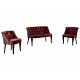 Atelier Del Sofa sofa i fotelja roma black wooden claret red Cene