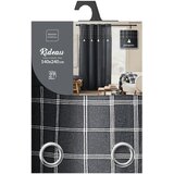 Douceur d intérieur Antracitno siva zavesa iz mešanice bombaža 140x240 cm Everest – | Shoptok.si