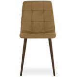 KARA stolica - baršunasto smeđa / noge boje oraha x 3 | shoptok.hr