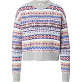 Levi's Pulover 'Ines Fairlisle Sweater' modra / rumena / siva / burgund Cene