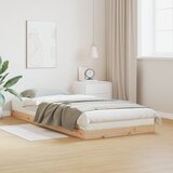vidaXL Posteljni okvir 90x210 cm Trden bor Cene