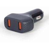  USB punjač za auto GEMBIRD, 2-port USB car fast charger, QC3.0, 36 W, black, TA-U2QC3-CAR-01 Cijene