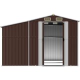  Vrtno spremište smeđe 277 x 192,5 x 179 cm od pocinčanog čelika | shoptok.hr