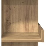 vidaXL Barska miza s policami artisan hrast 100x48x101,5 cm | Shoptok.si