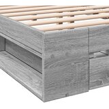  Okvir za krevet s ladicama boja sivog hrasta 120x190 cm drveni | shoptok.hr