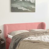 vidaXL Uzglavlje s ušima ružičasti 147x23x78/88 cm baršunasti Cijene