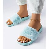 Gemre Blue flip-flops with fur Raffaele Cijene