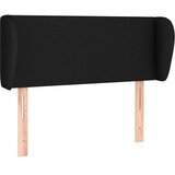  Uzglavlje s ušima crno 93x23x78/88 cm od tkanine | shoptok.hr