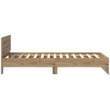  Krevetna konstrukcija s uzglavljem Umjetnički hrast 90 x 200 cm | shoptok.hr