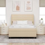 Box Postelja z vzmetnico Krem 160x200 cm Tkanina, (22052481) | Shoptok.si