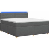  Boxspring krevet s madracem Tamnosiva 160 x 200 cm Tkanina 160 x 200 x 100.5 cm | Shoptok.si