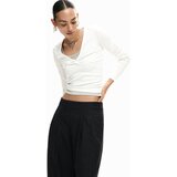 Desigual Hlače z naborki črna | Shoptok.si