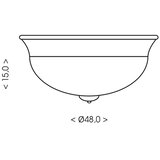 Brilagi Stropno svetlo FRESCO 3xE27/40W/230V prečnik 48 cm braon | Eponuda.com