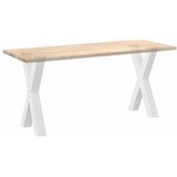  Noge za blagovaonski stol u obliku slova X, 2 kom, bijele, 50 x (72-73) cm, čelik | shoptok.hr