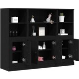  Visoki kabinet Črna hrast 132x35,5x103,5 cm Inženirski les, (22046407) | Shoptok.si