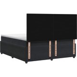  LED okvir za krevet s madracem Crna 140 x 200 cm Baršun | shoptok.hr
