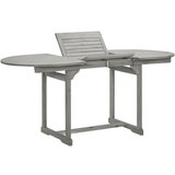 vidaXL vrtna jedilna miza (120-170)x80x75 cm trden akacijev les | Shoptok.si